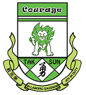 Tak Sun Courage house crest featuring a lion